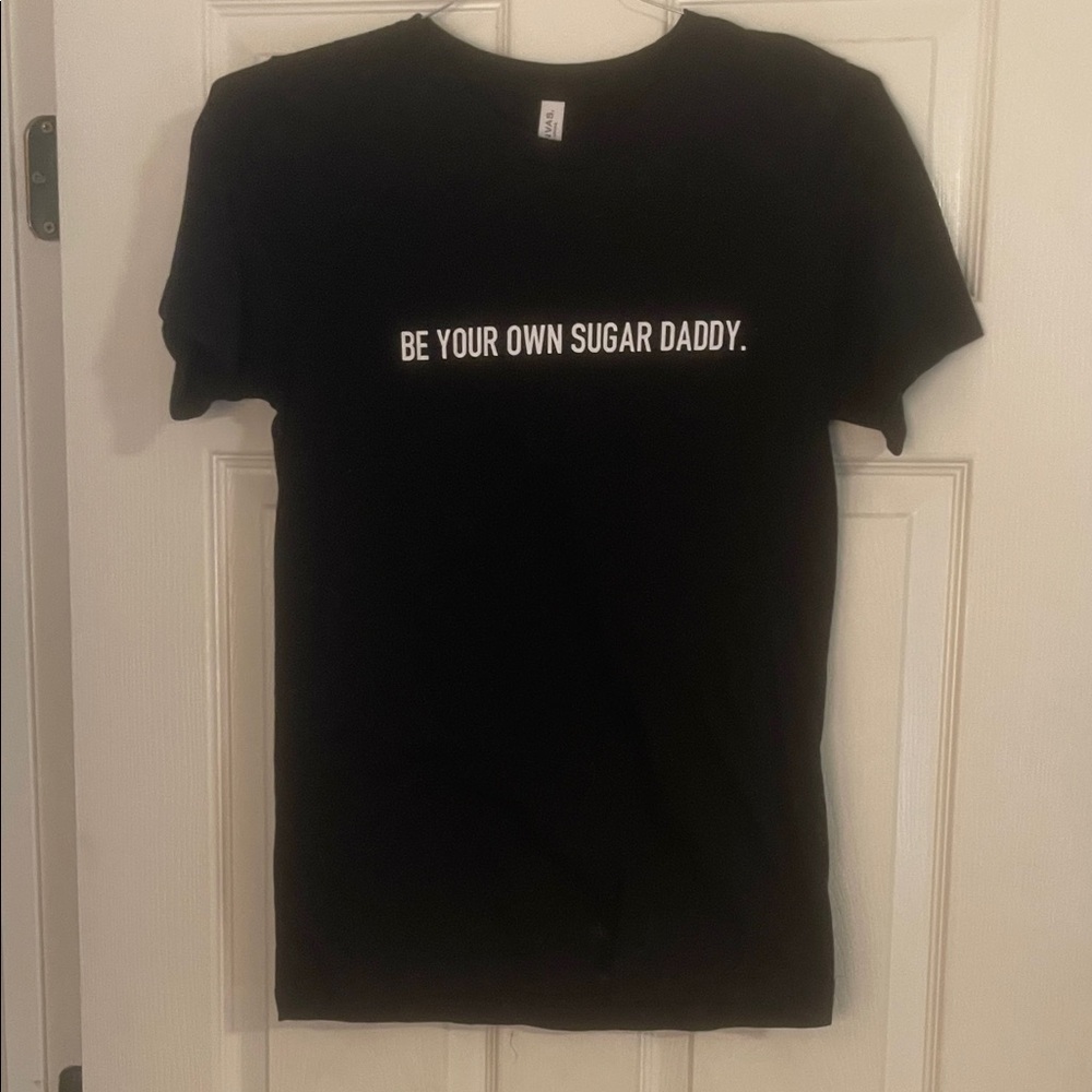 Black Graphic Tee - Be Your Own Sugar Daddy
